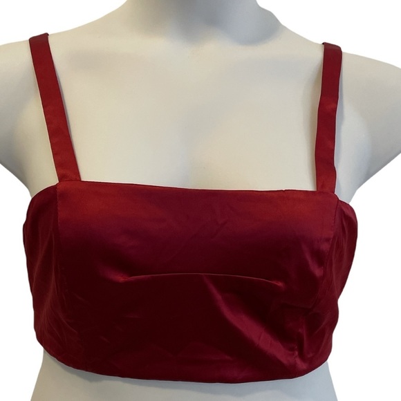 Fashion Nova Red Bandeau crop top. Size XL - Picture 1 of 8
